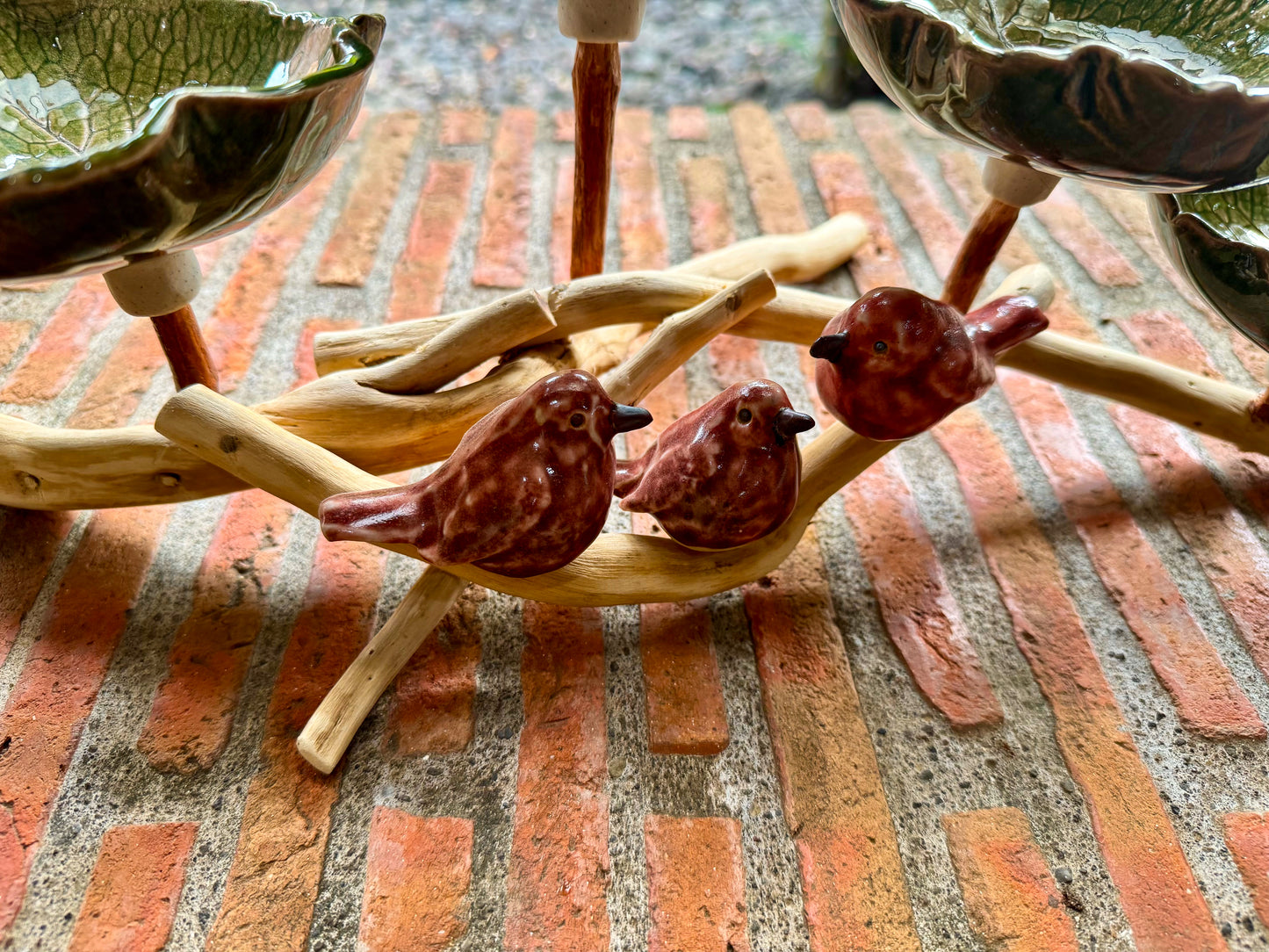 Lotus Bowls w/ Birds Tabletop