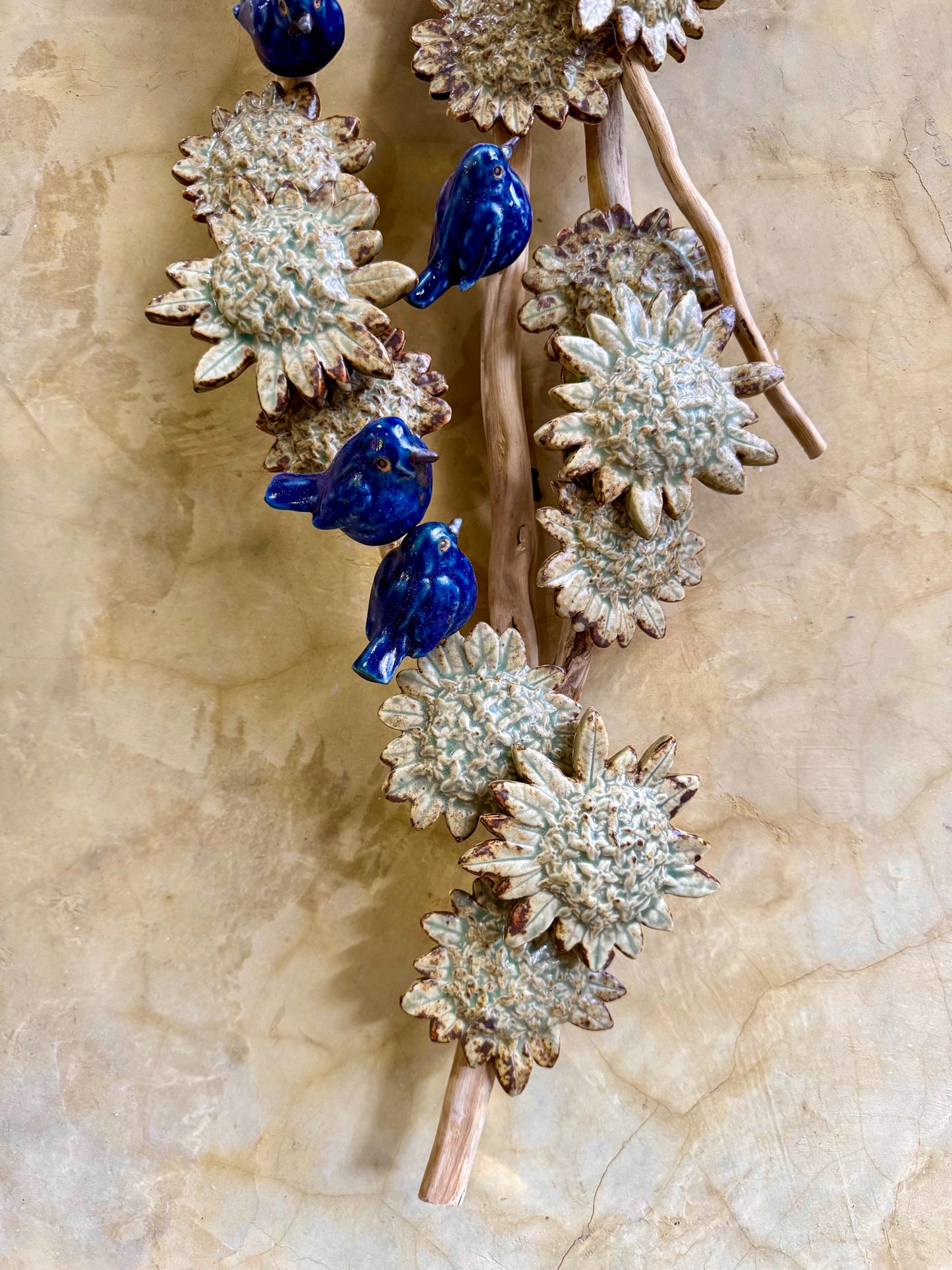 Santan w/ Birds Wall Hang