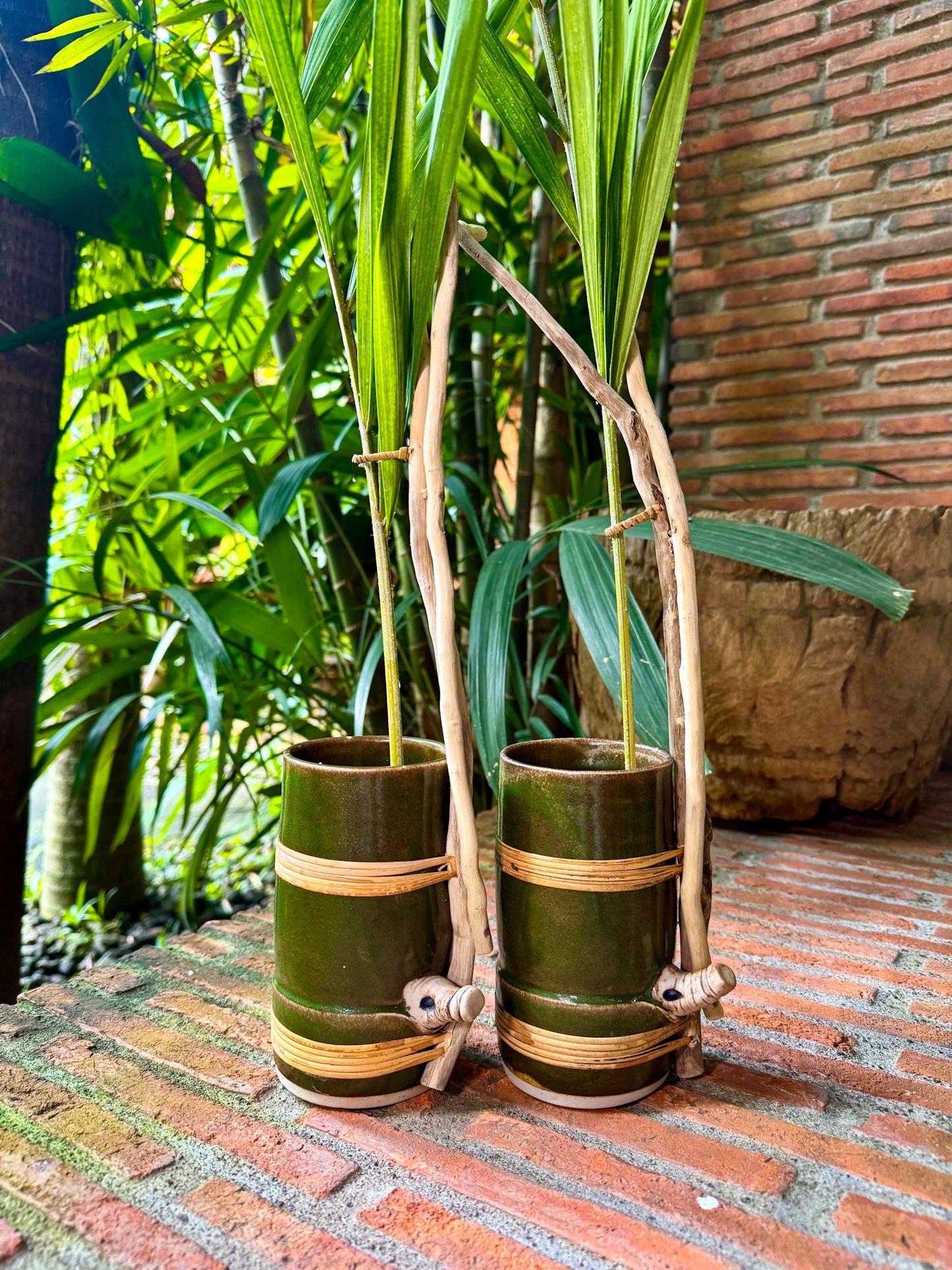 Bamboo Vase with Roots