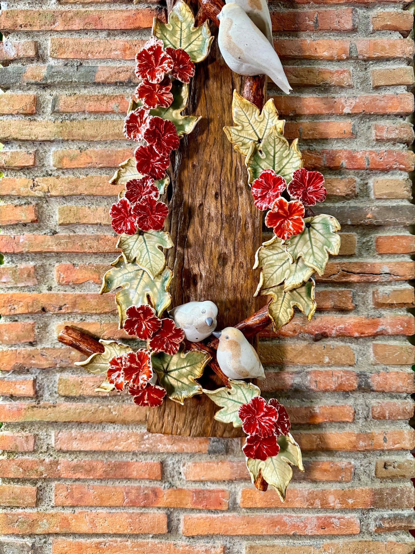 Birds and Gumamela Wall Hang