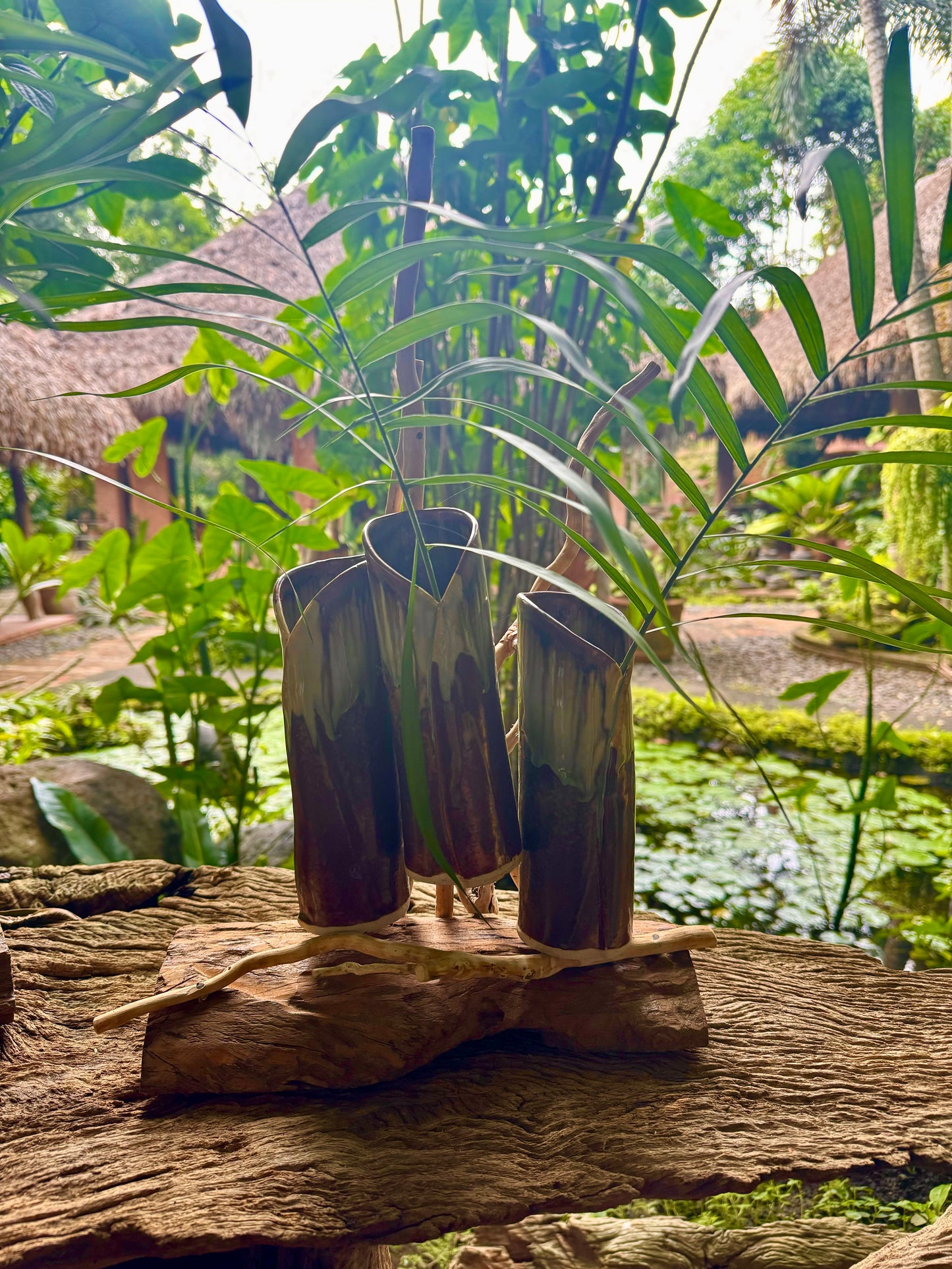 Bamboo Flute Vase Tabletop