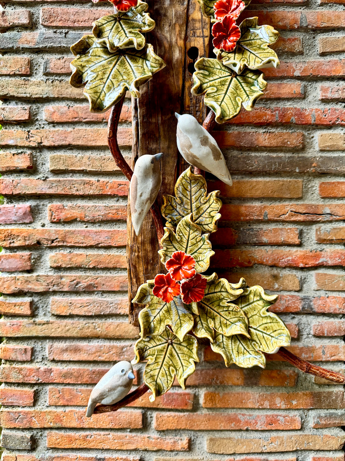Birds and Gumamela Wall Hang