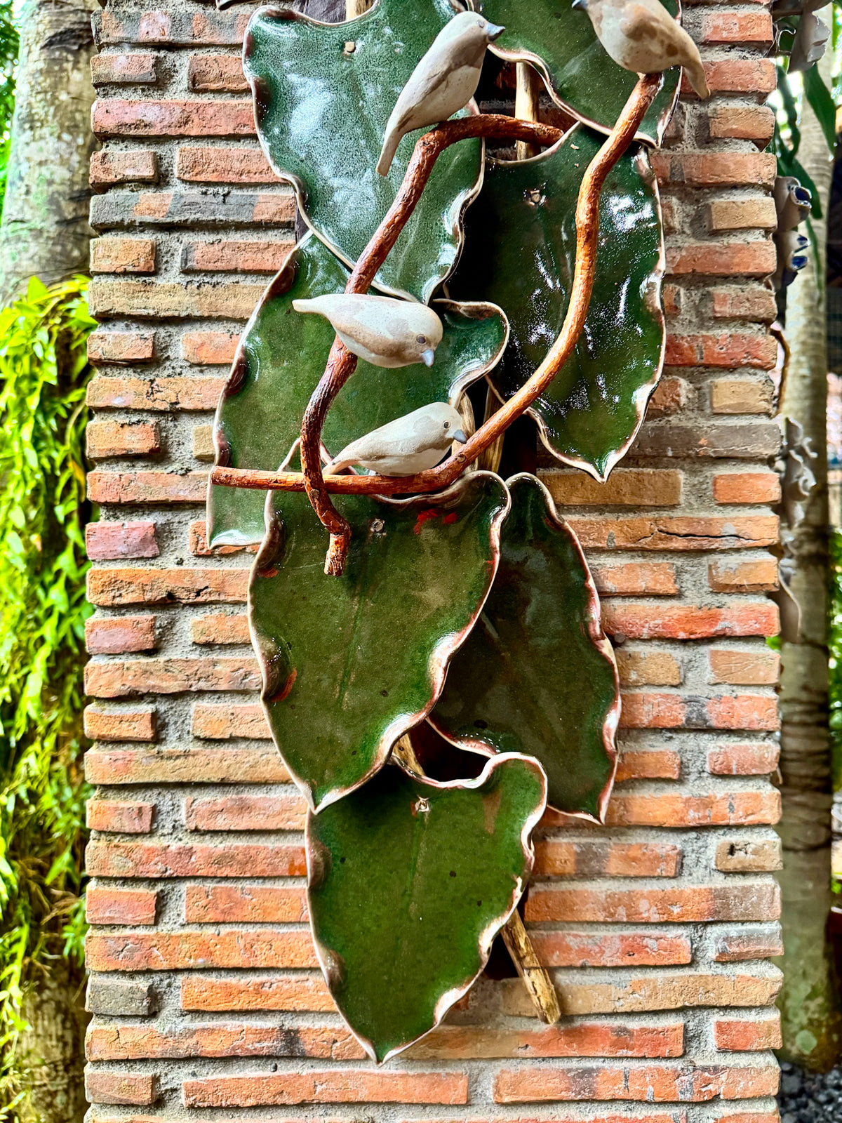 Birds and Leaves Wall Hang