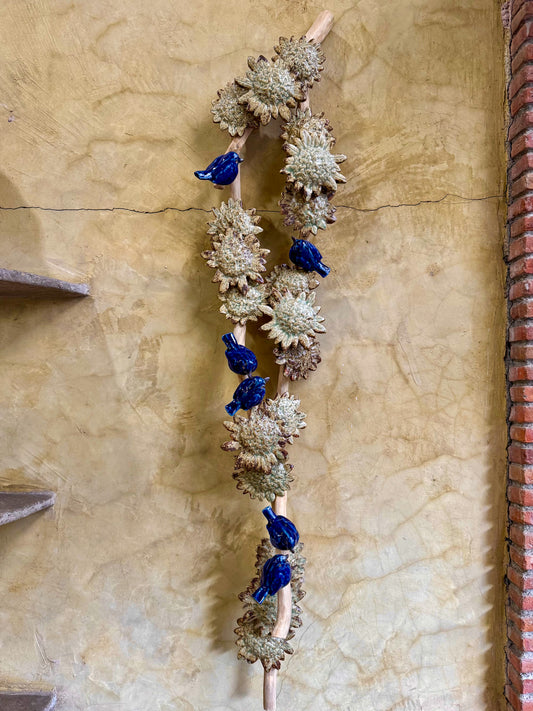 Santan w/ Birds Wall Hang