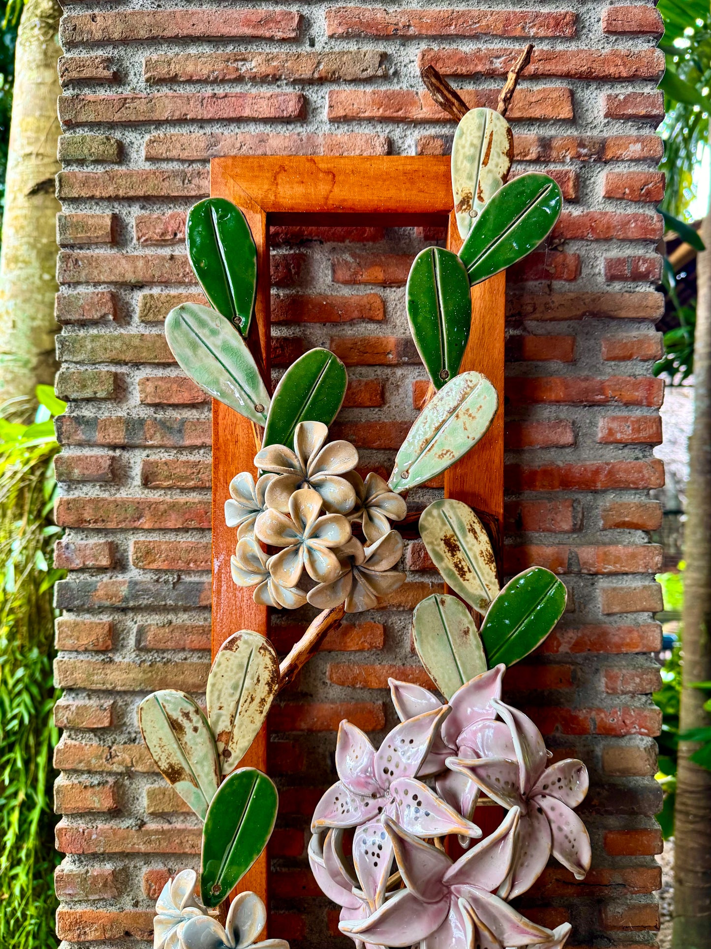Calachuchi & Lily Wall Hang