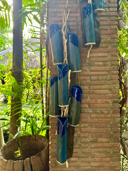 Bamboo Flute Vase Wall Hang