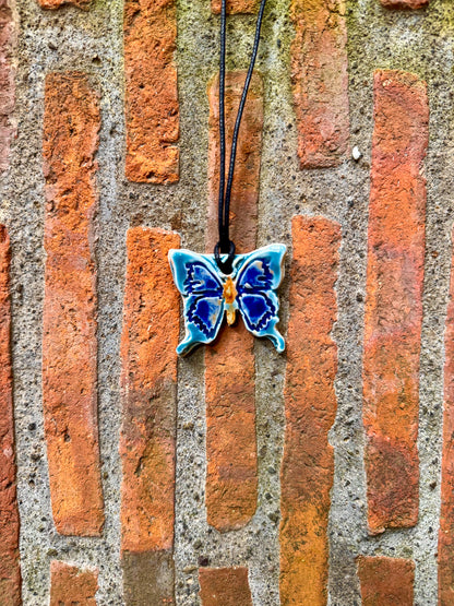 Ceramic Butterfly Necklace
