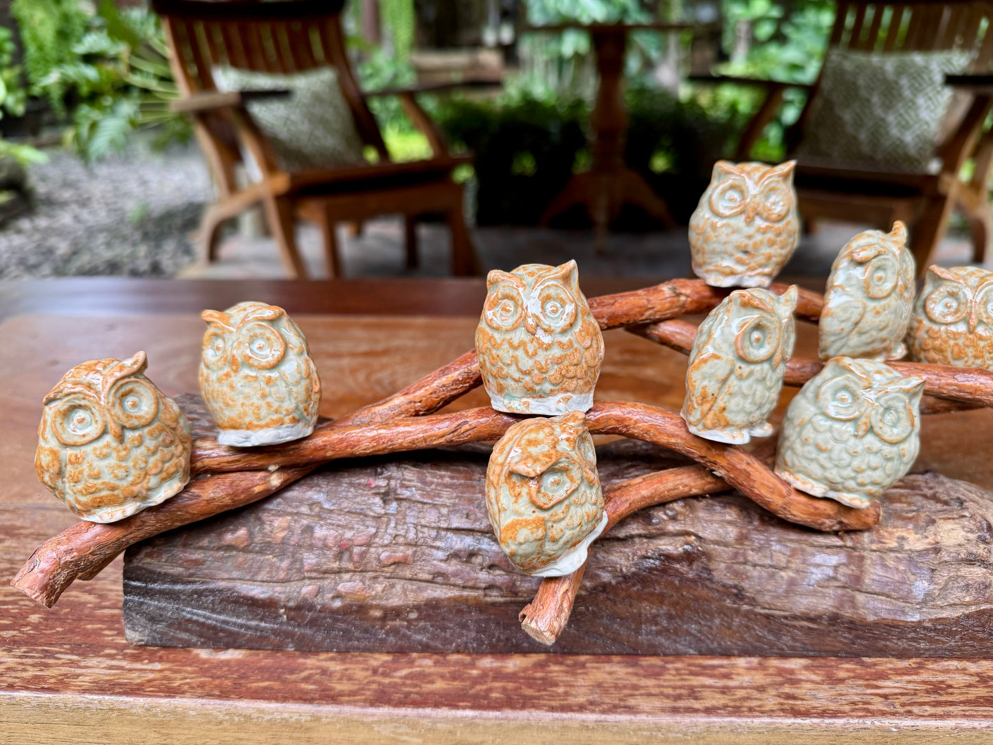 Owls on Vines Tabletop