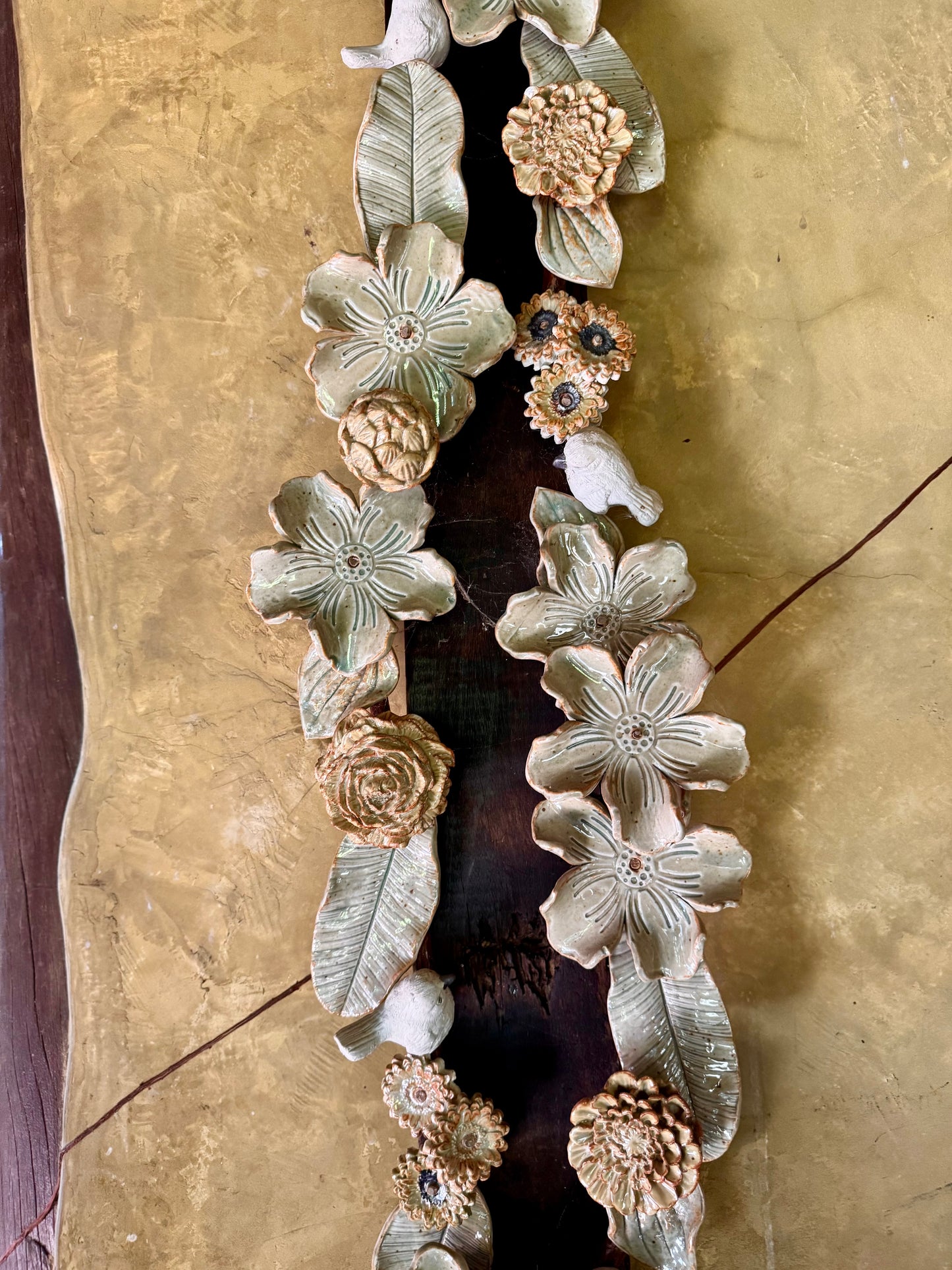Flower & Birds Wall Hang