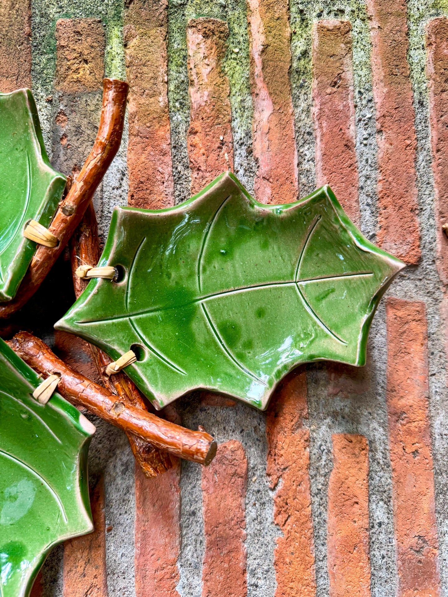 Leaf Plates with Vines