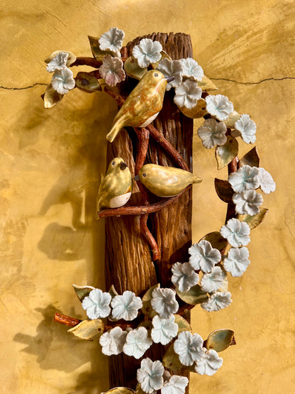 Birds and Gumamela Wall Hang
