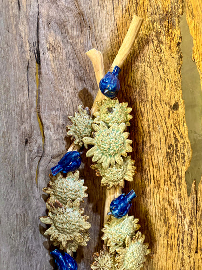 Santan w/ Birds Wall Hang