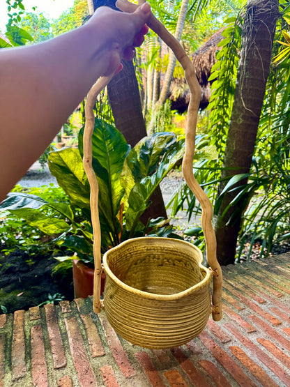 Bowl/Vase with Root Handle
