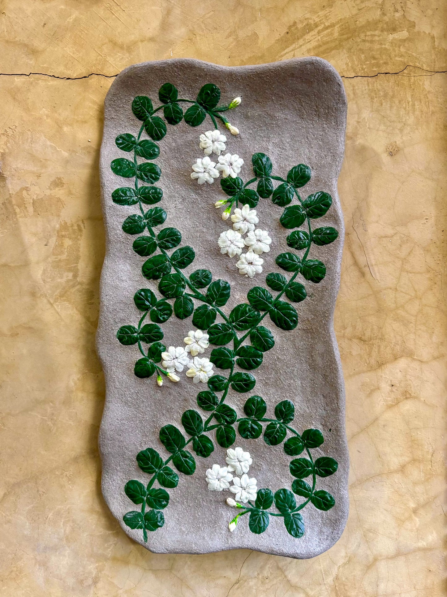 Sampaguita Fossilized Wall Hang