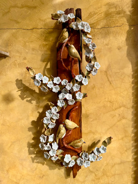 Birds and Gumamela Wall Hang