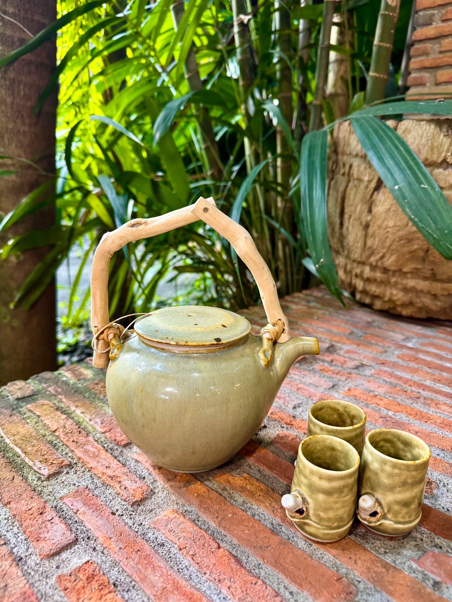 Teapot with Root Handle