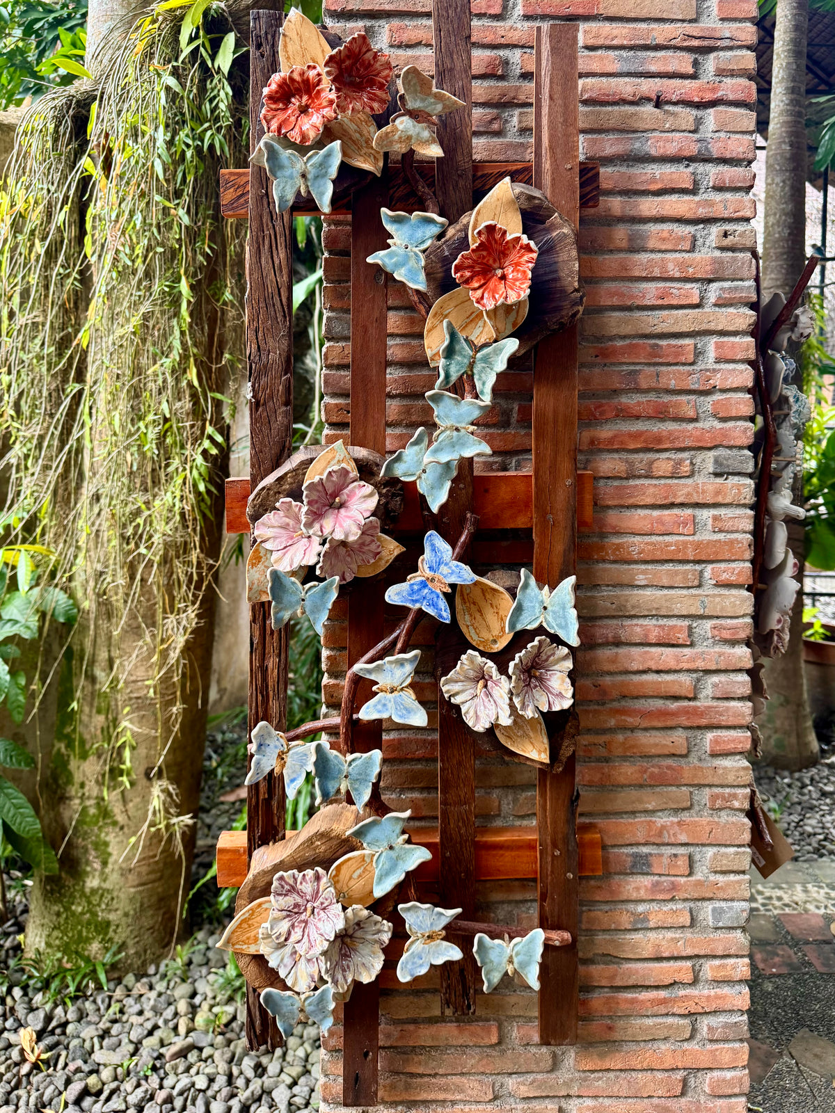 Flowers & Butterflies Wall Hang