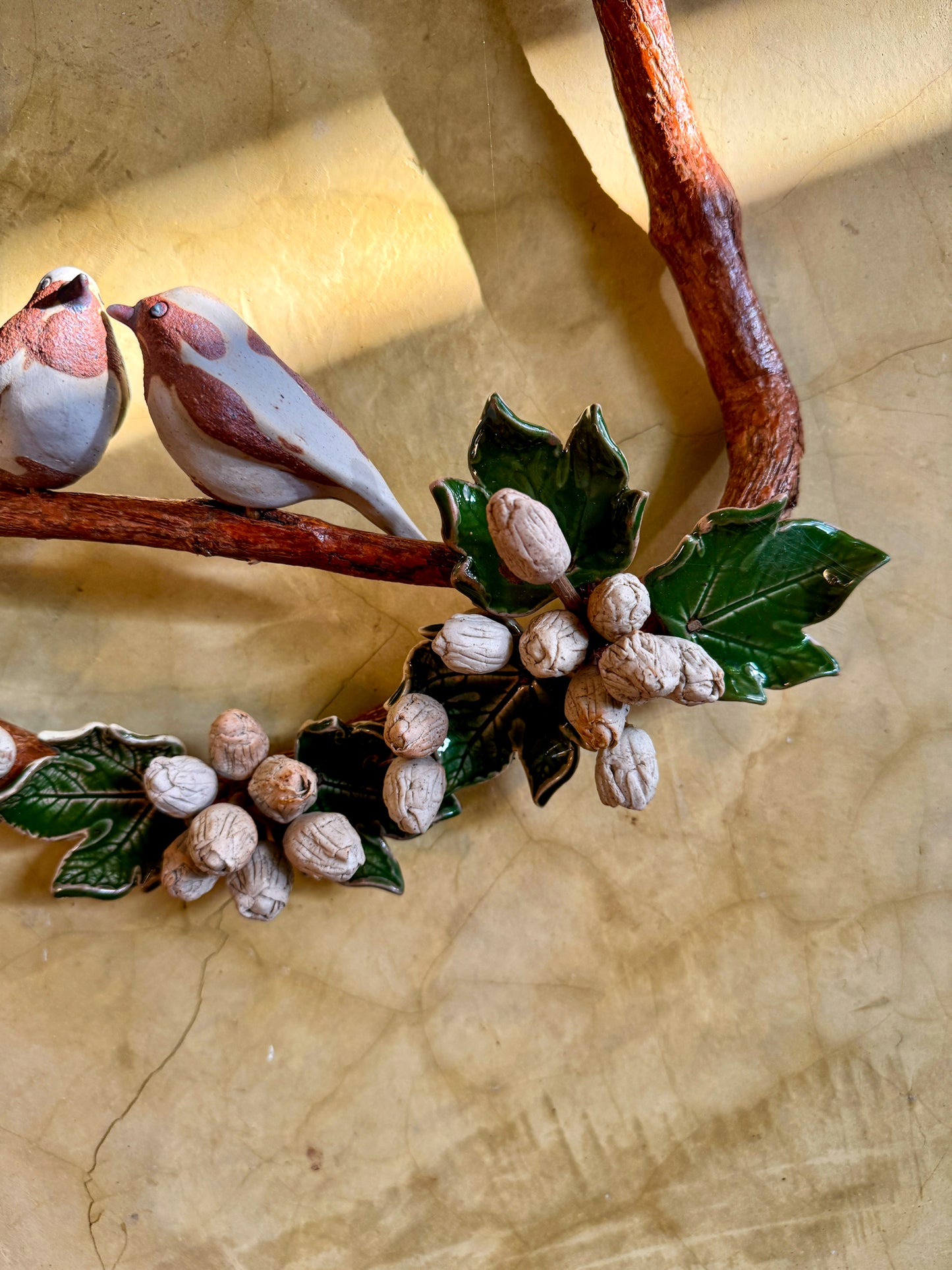 Wreath with Birds Wall Hang