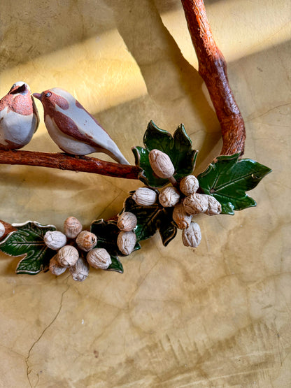 Wreath with Birds Wall Hang