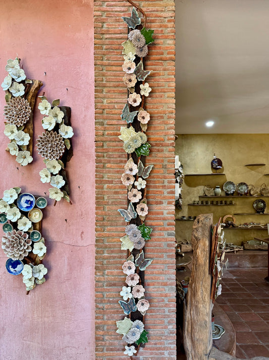 Flowers & Butterflies Wall Hang