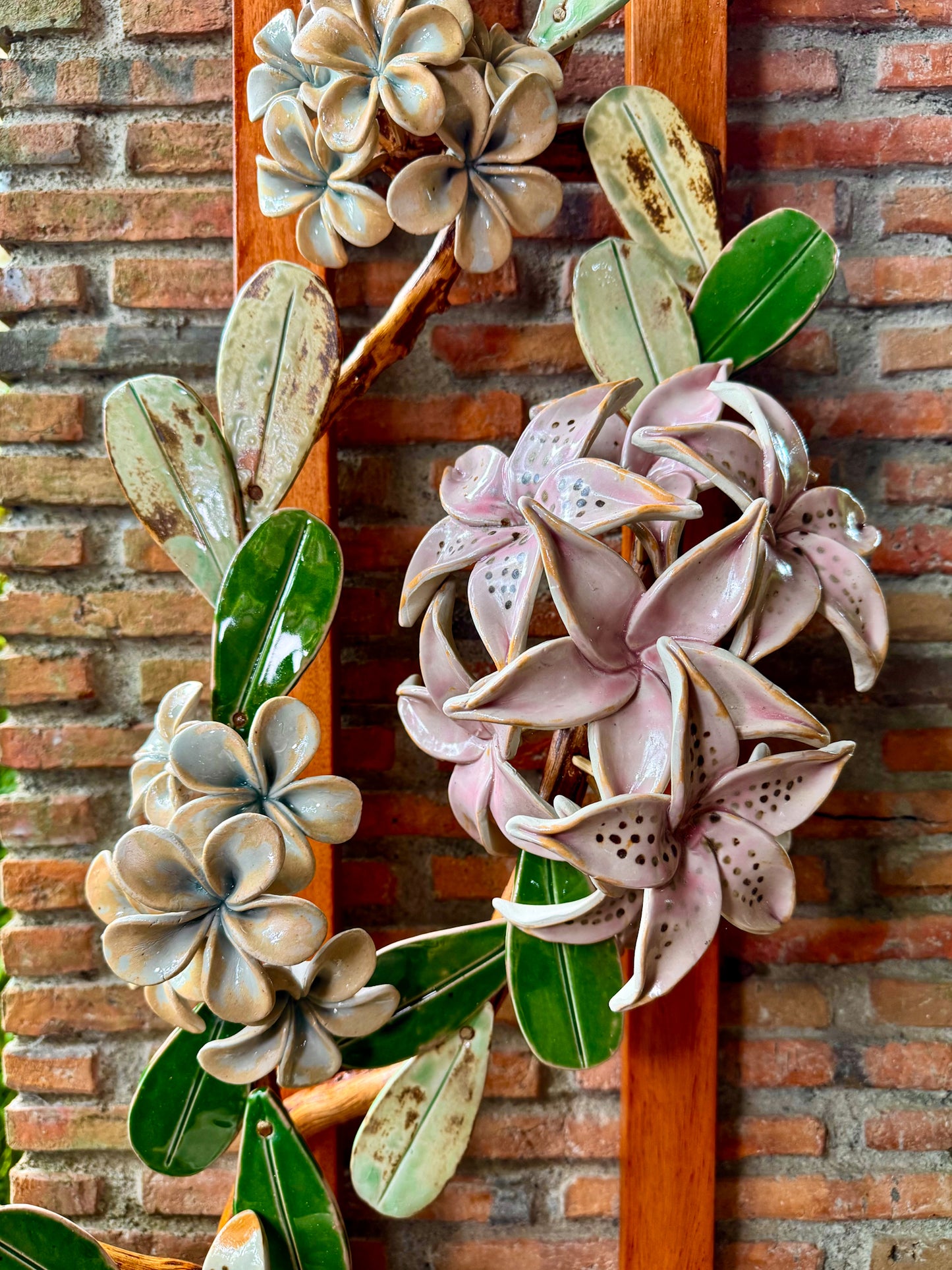 Calachuchi & Lily Wall Hang