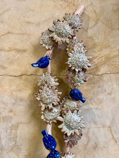 Santan w/ Birds Wall Hang