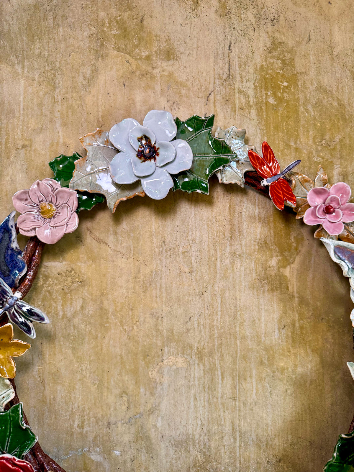 Flower Wreath Wall Hang