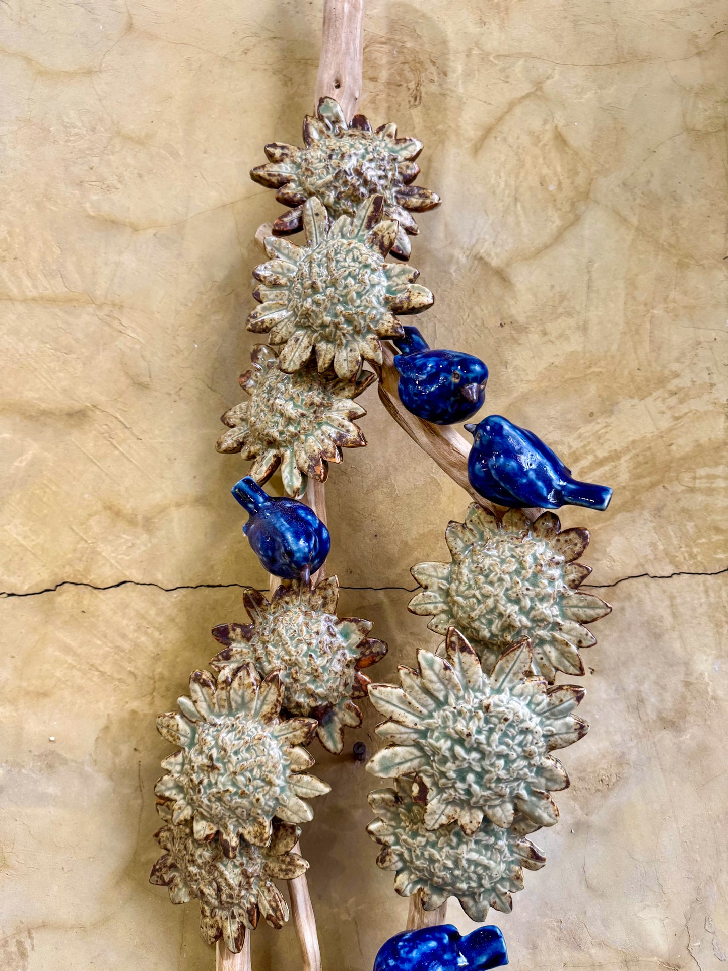 Santan w/ Birds Wall Hang