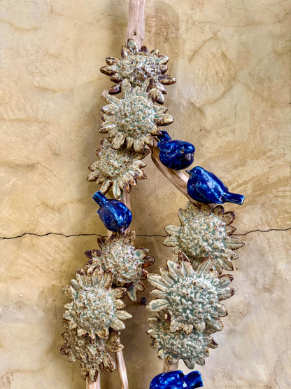 Santan w/ Birds Wall Hang