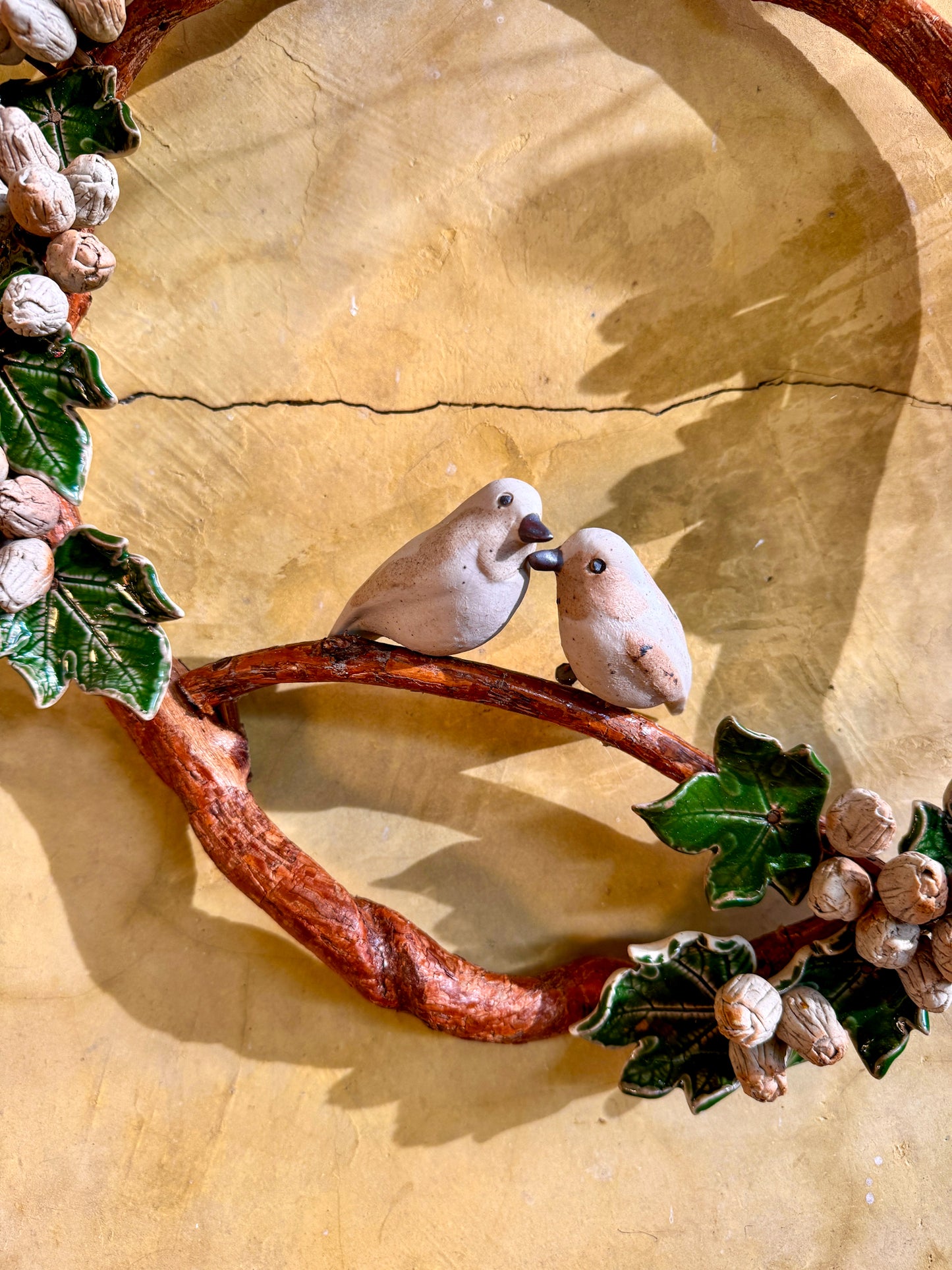 Wreath with Birds Wall Hang