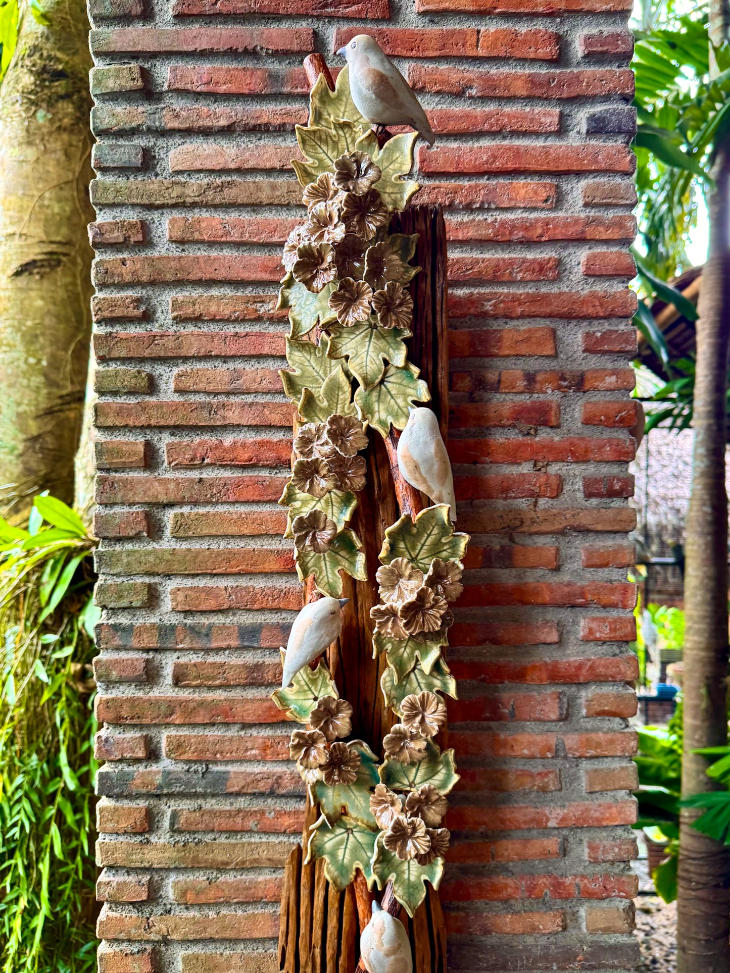 Birds and Gumamela Wall Hang