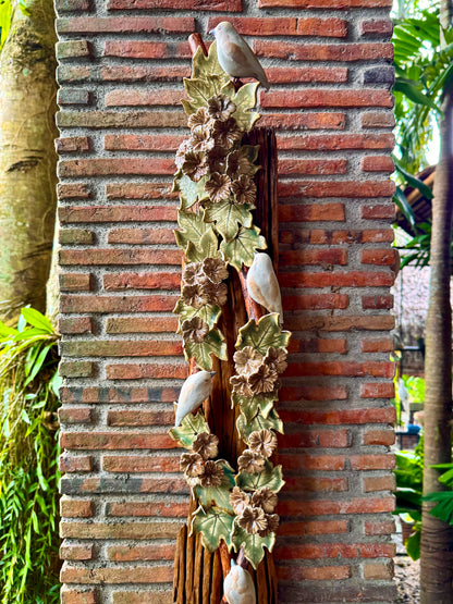 Birds and Gumamela Wall Hang