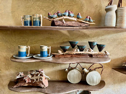 Funnel Vase with Birds Tabletop