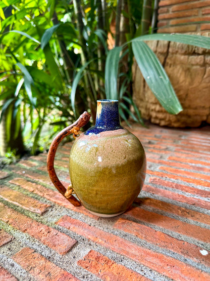 Jar/Vase with Vine Handle