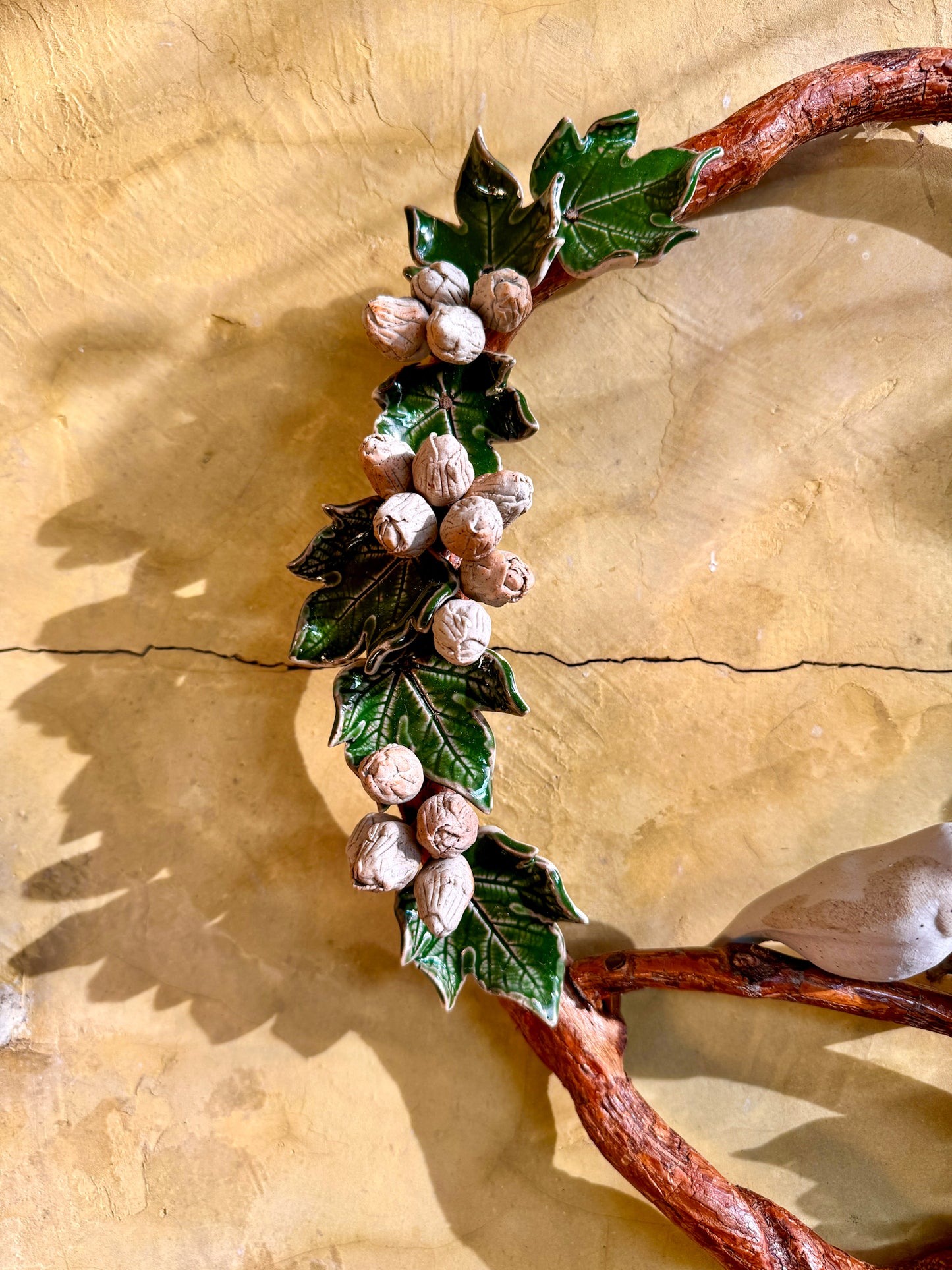 Wreath with Birds Wall Hang