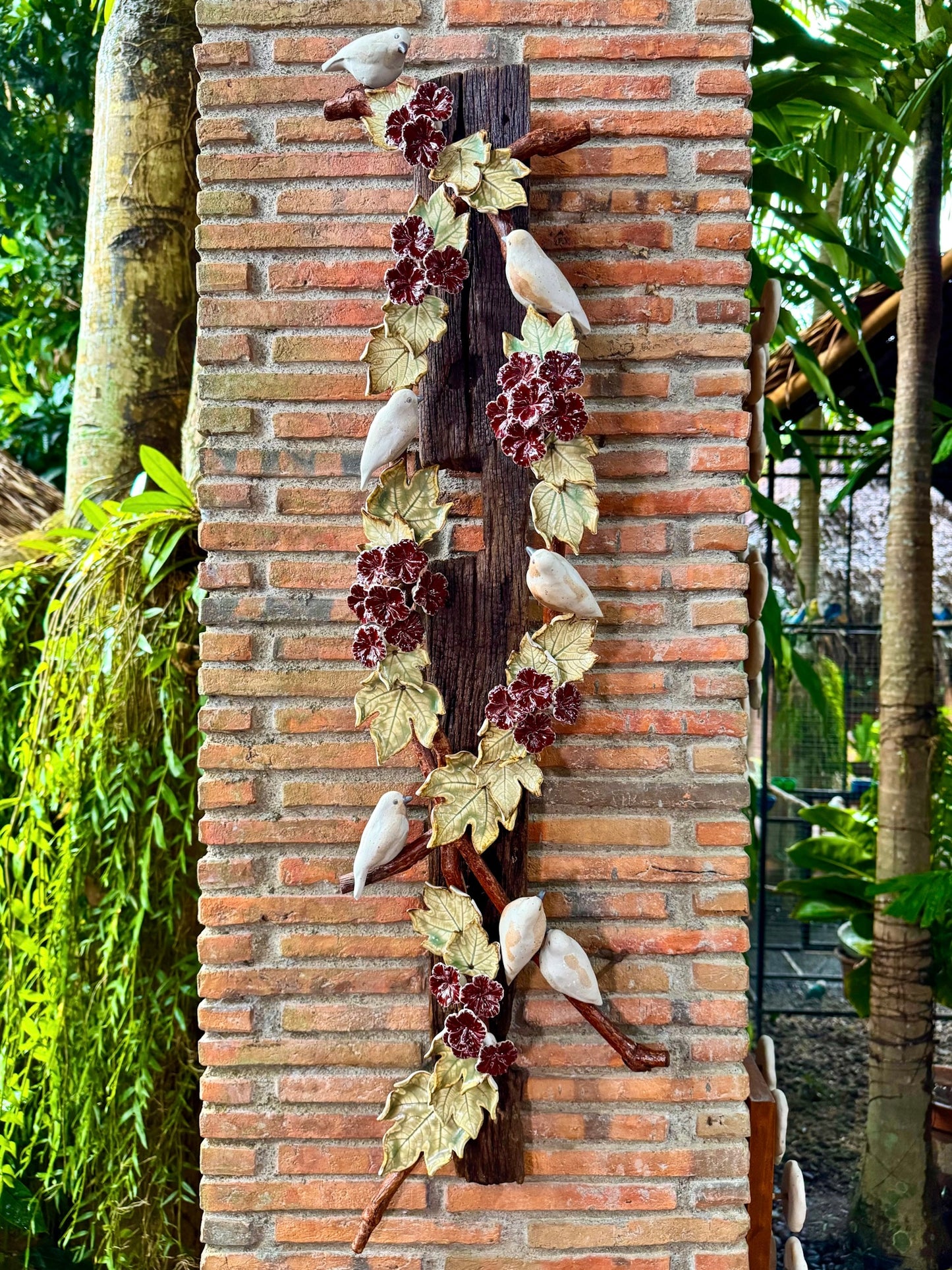 Birds and Gumamela Wall Hang