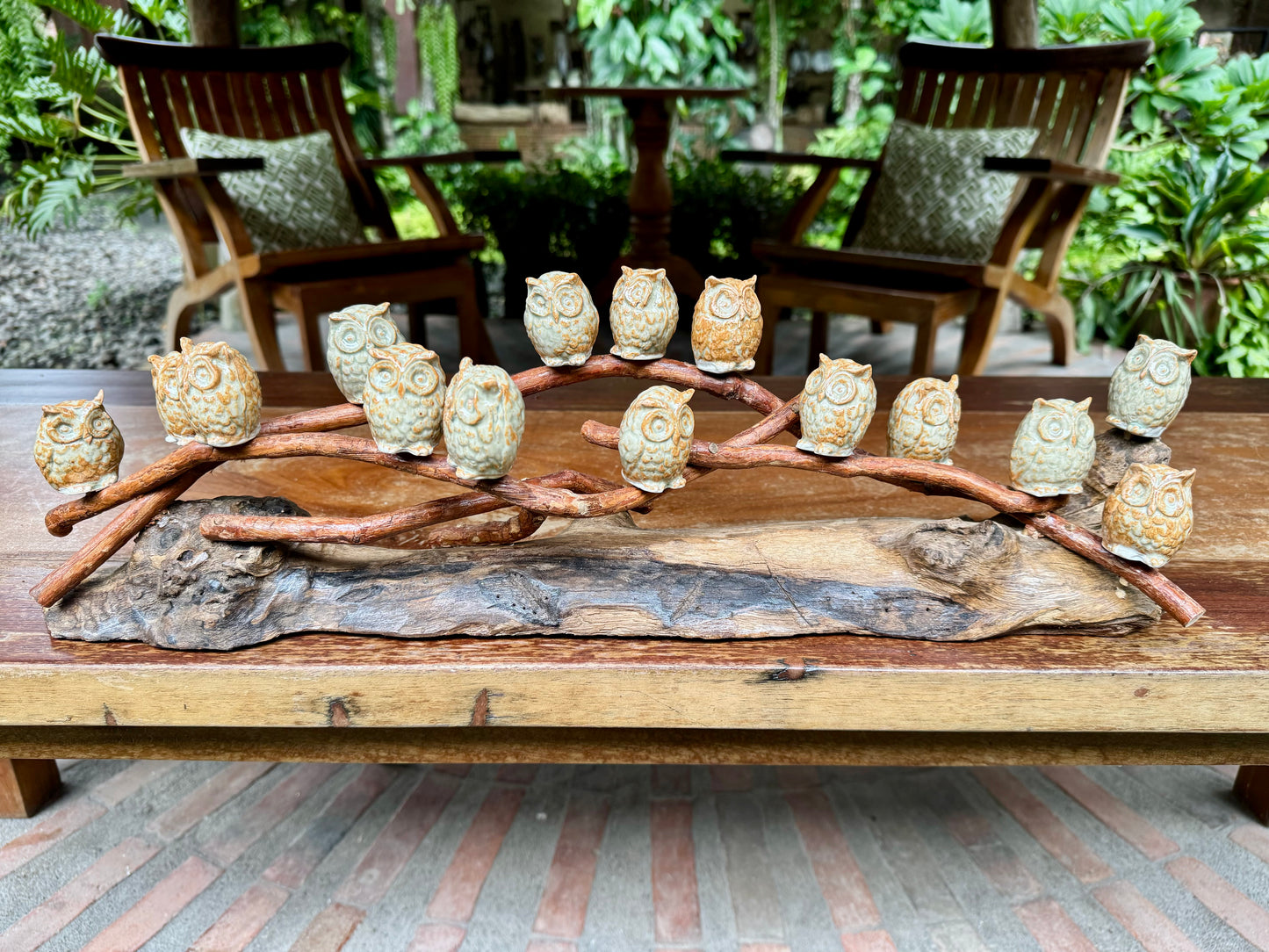 Owls on Vines Tabletop