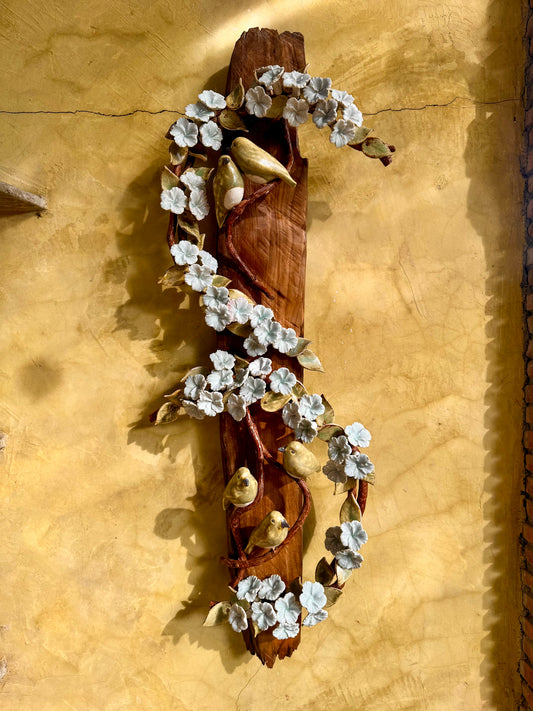 Birds and Gumamela Wall Hang