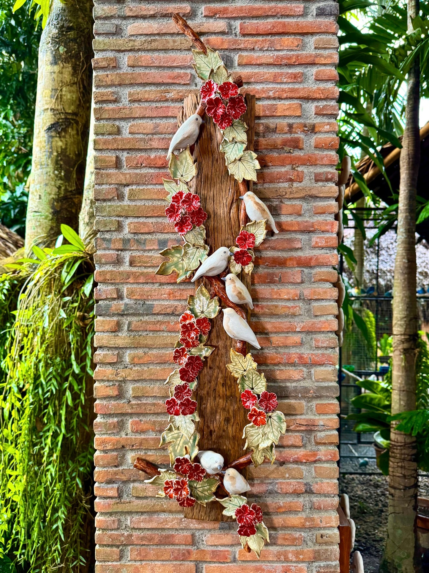 Birds and Gumamela Wall Hang