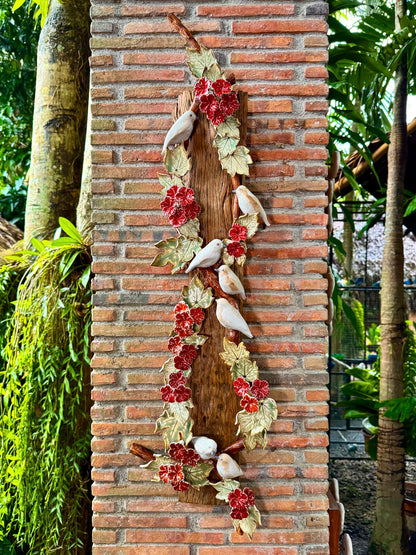 Birds and Gumamela Wall Hang