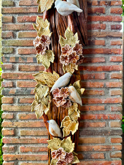 Birds and Gumamela Wall Hang