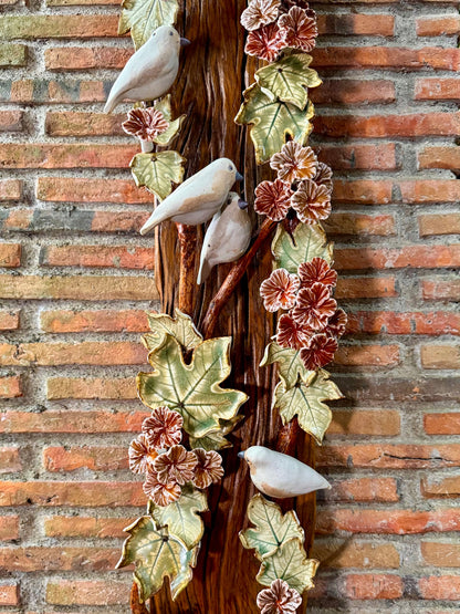 Birds and Gumamela Wall Hang