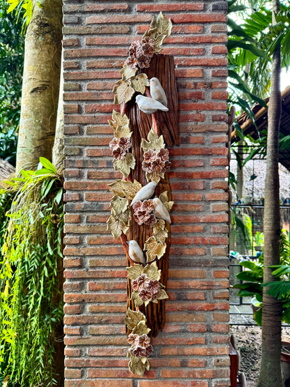 Birds and Gumamela Wall Hang