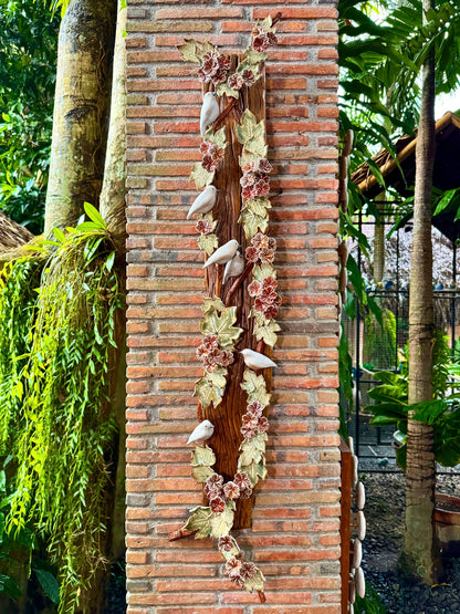 Birds and Gumamela Wall Hang