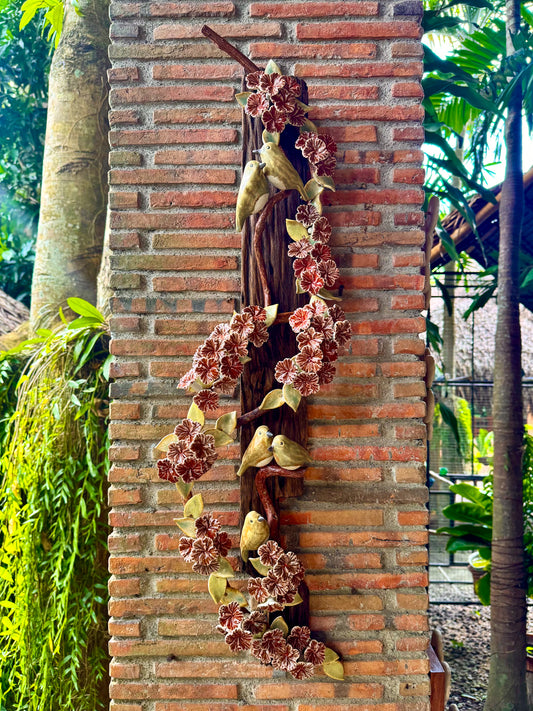 Birds and Gumamela Wall Hang