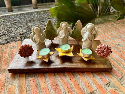 Christmas Angels Tealight Tabletop