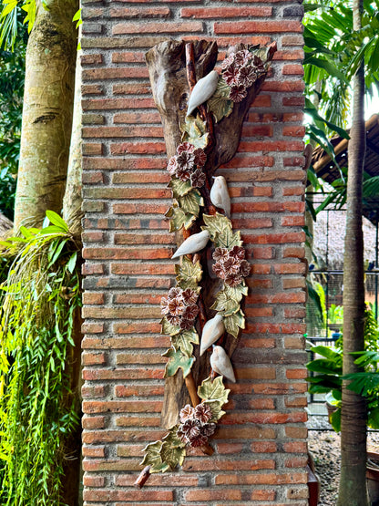 Birds and Gumamela Wall Hang