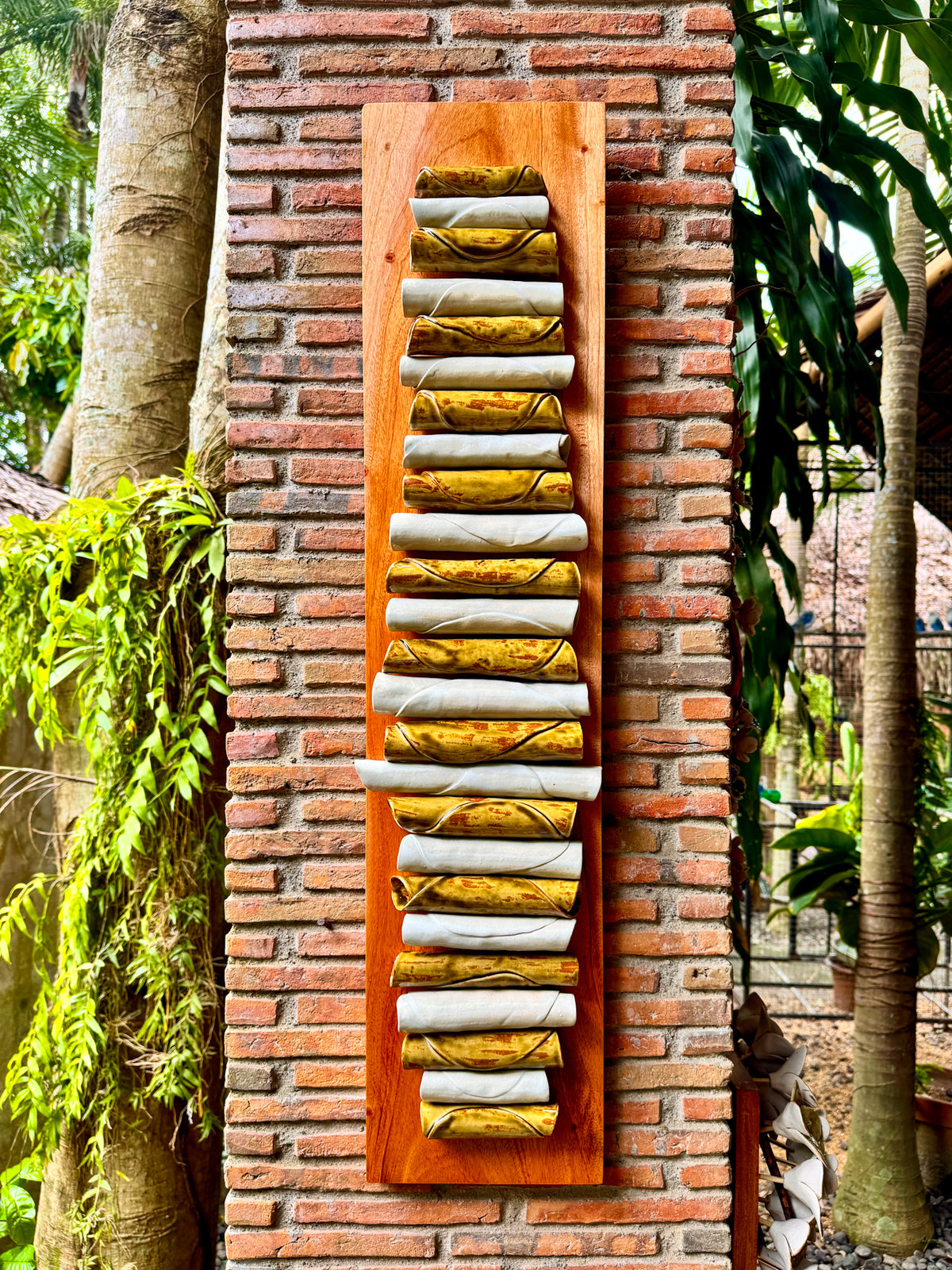 Abstract Ceramic Wall Hang