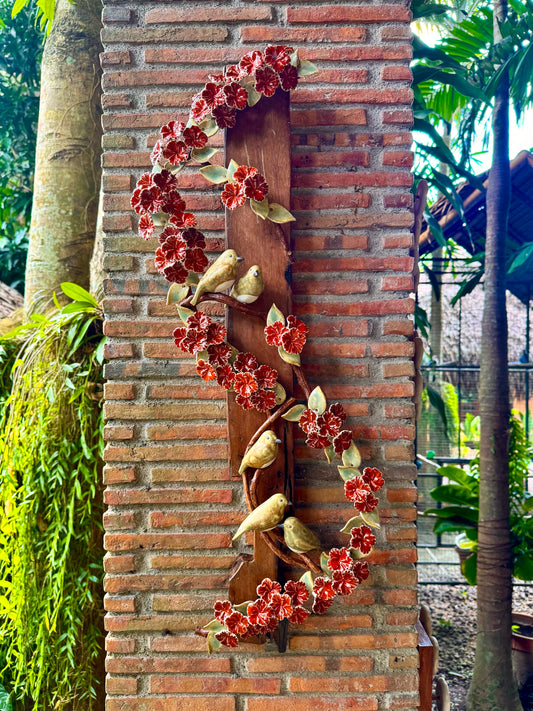 Birds and Gumamela Wall Hang