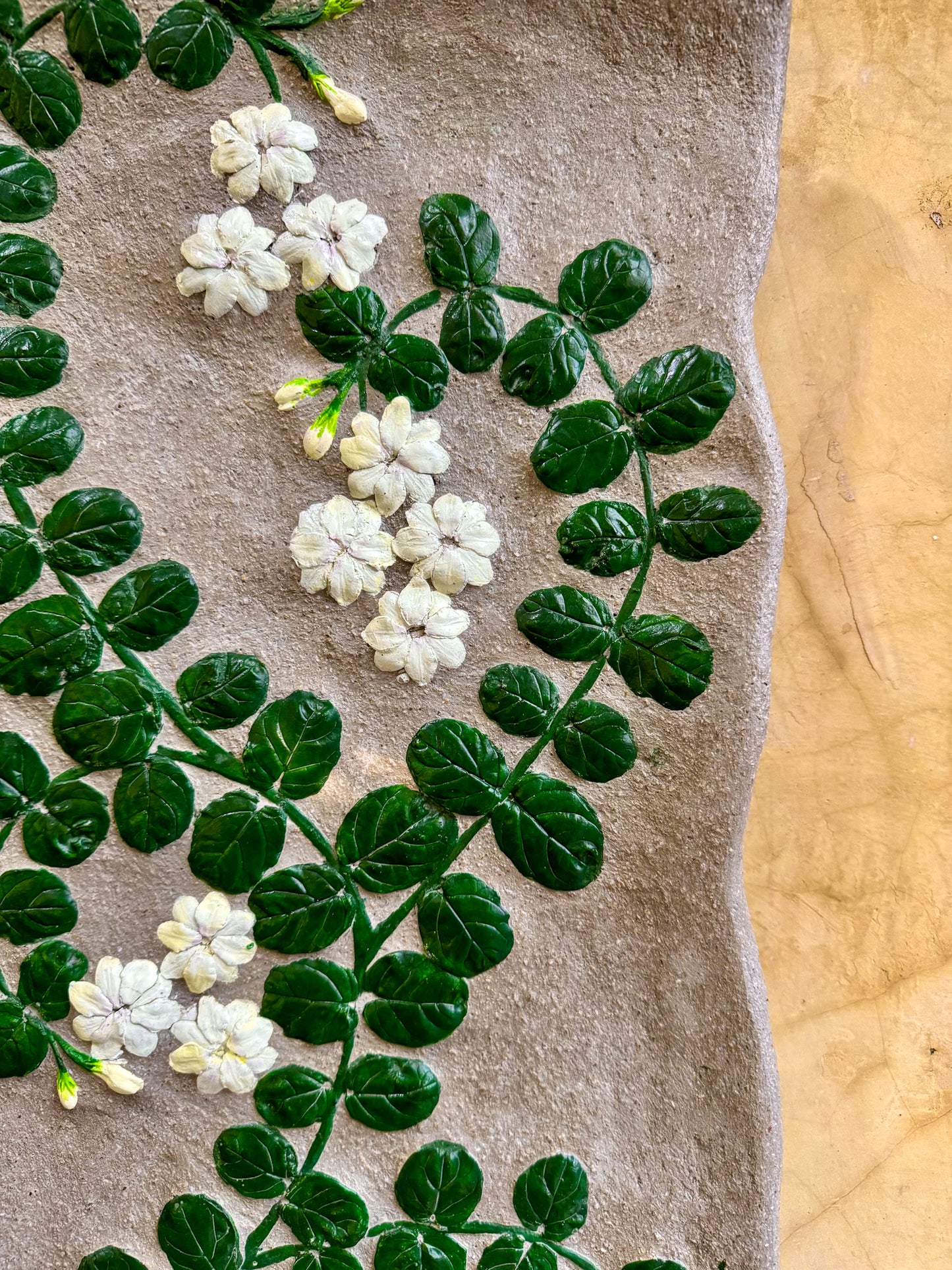 Sampaguita Fossilized Wall Hang